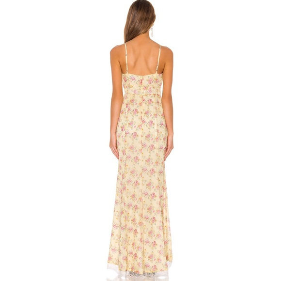 Majorelle Paisley Dress Yellow Maxi - Picture 2 of 8